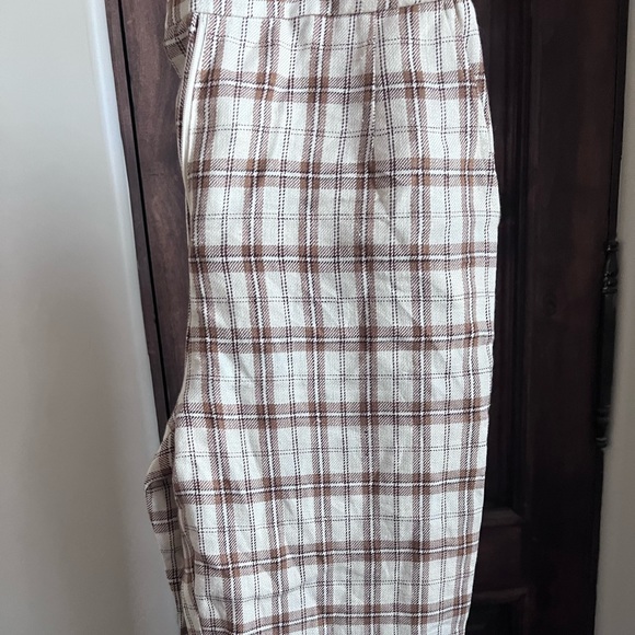 Reformation Verano Plaid Linen Pants - Picture 5 of 6